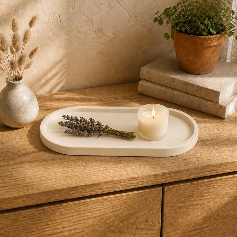 Oval Cement Decorative Tray manufacturers